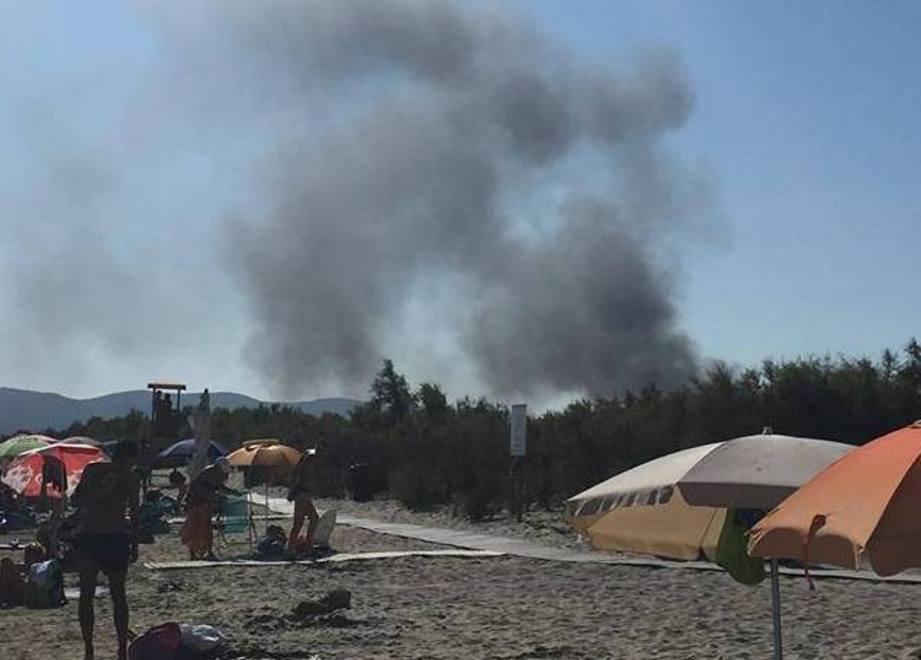 Principio di incendio alla discarica