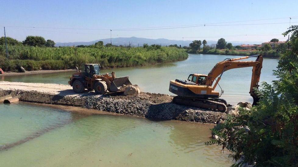 Lavori all’argine sinistro nuovi cantieri sul fiume