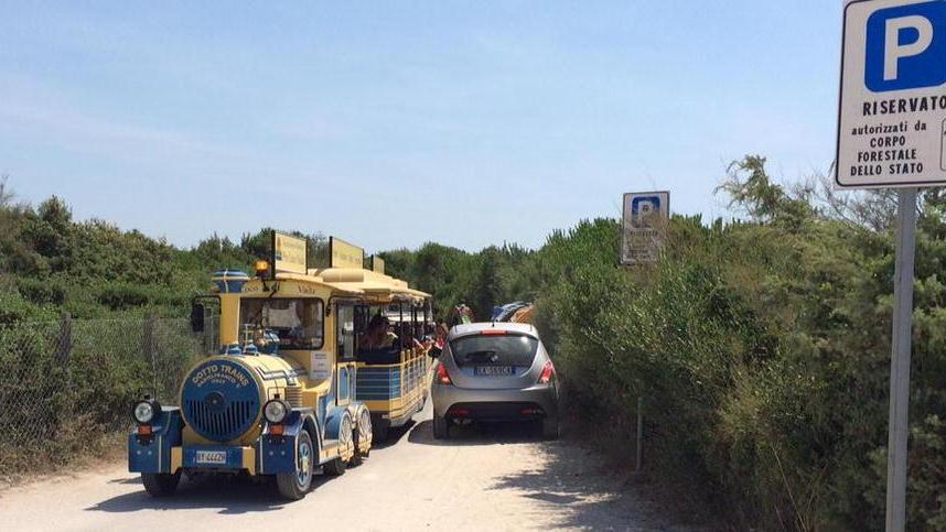 Posti auto per i disabili nei terreni della Solvay