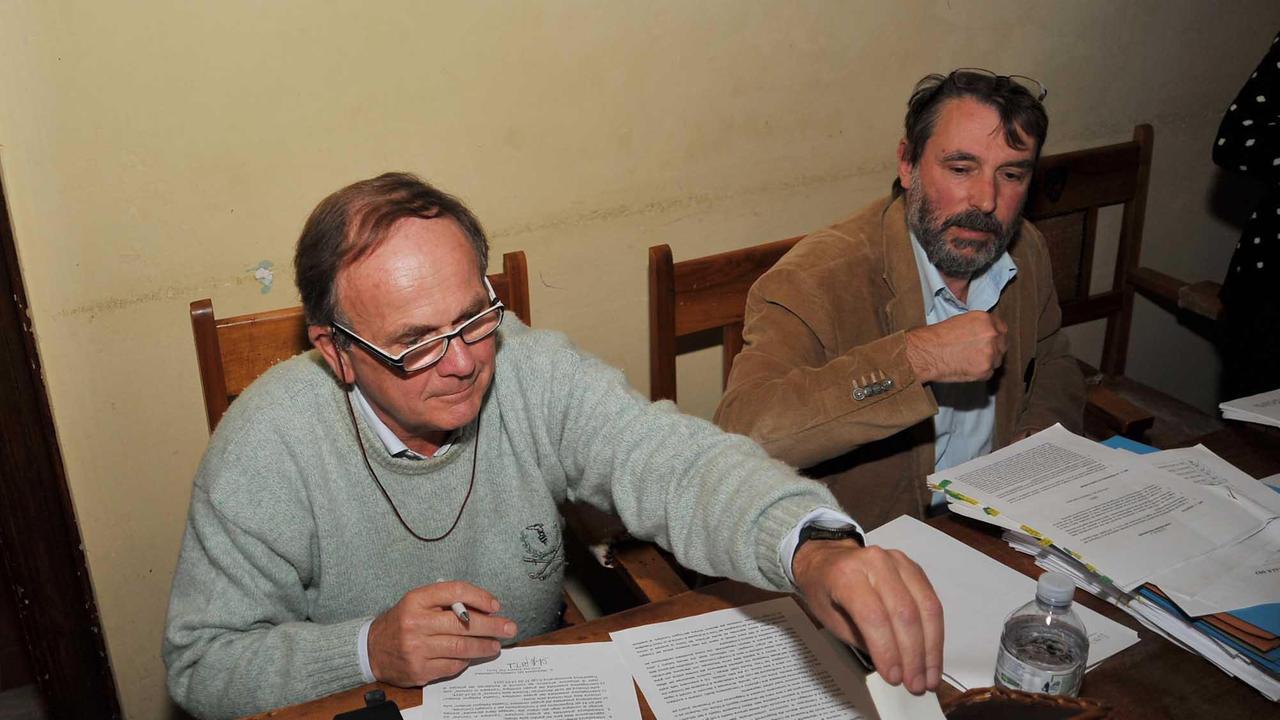 Il sindaco Ferrari con il segretario Pinzuti
