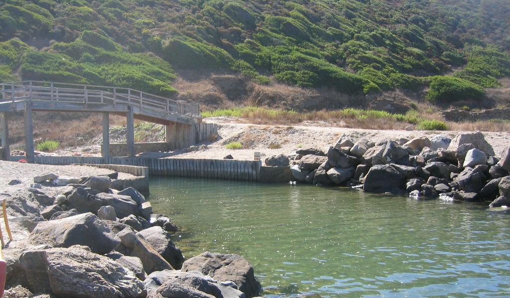 L'ingresso del porticciolo di Tunaria