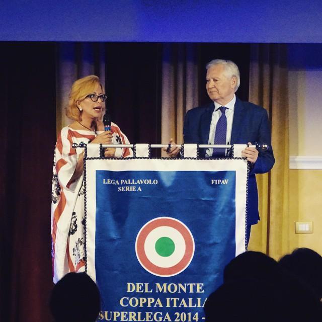Catia Pedrini, presidente di Modena Volley, ieri a Bologna