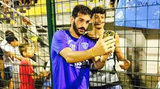Saponara al termine del match di Camaiore (foto dal profilo Facebook Empoli calcio)
