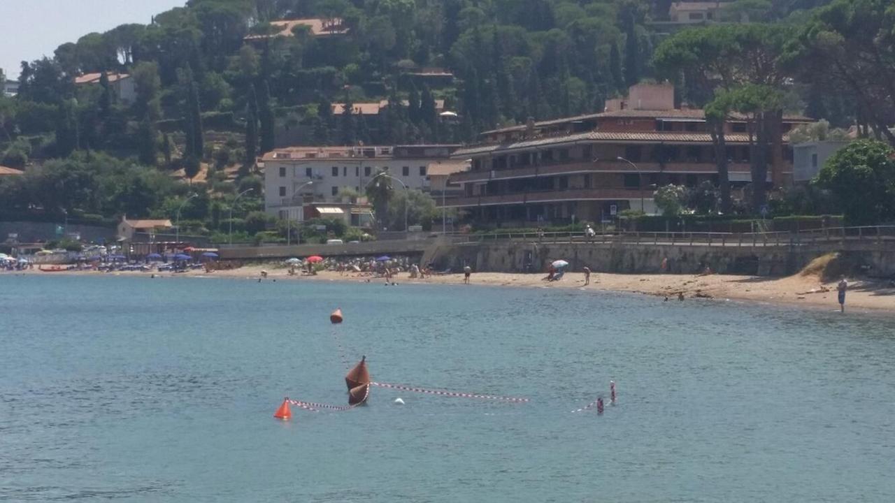 Il tratto di mare dove è stato trovato il presunto ordigno