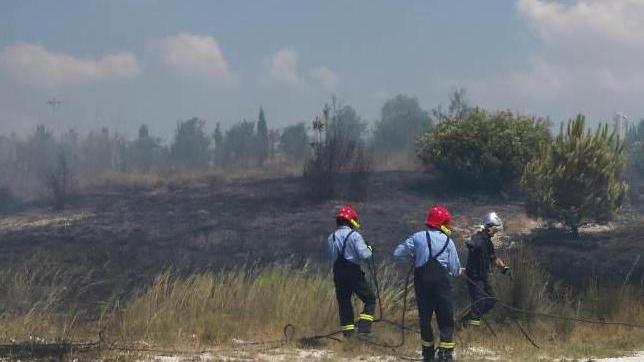 Allarme per un incendio sui terreni Solvay