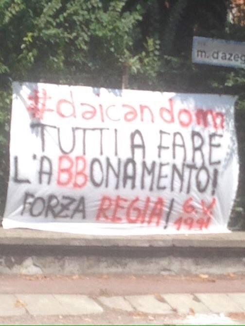 Reggiana, si mobilitano i tifosi