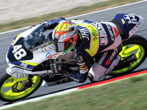 Lorenzo Dalla Porta in gara