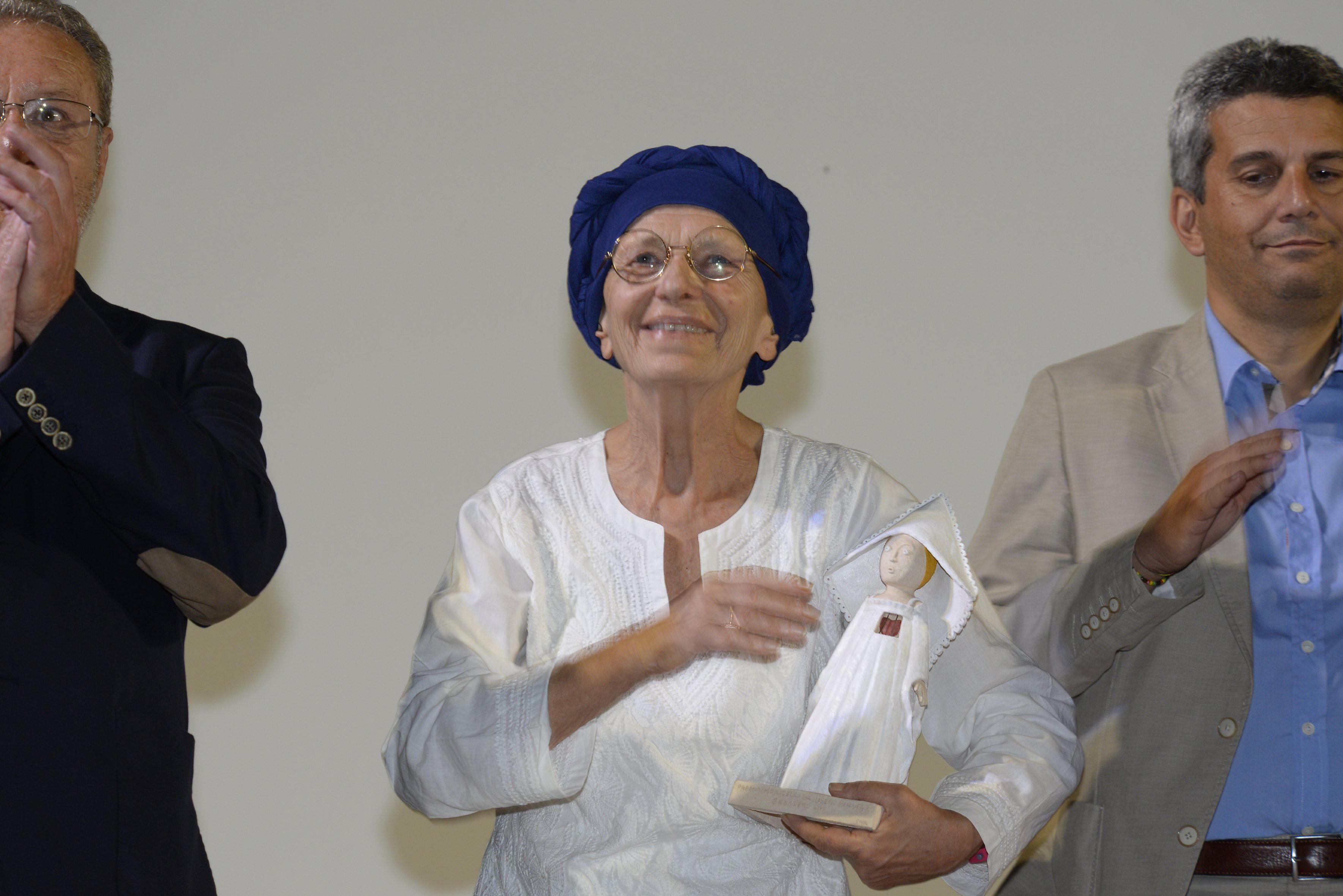 Emma Bonino riceve a Grosseto il Premio Monicelli Libero Pensiero (foto Agenzia Bf)