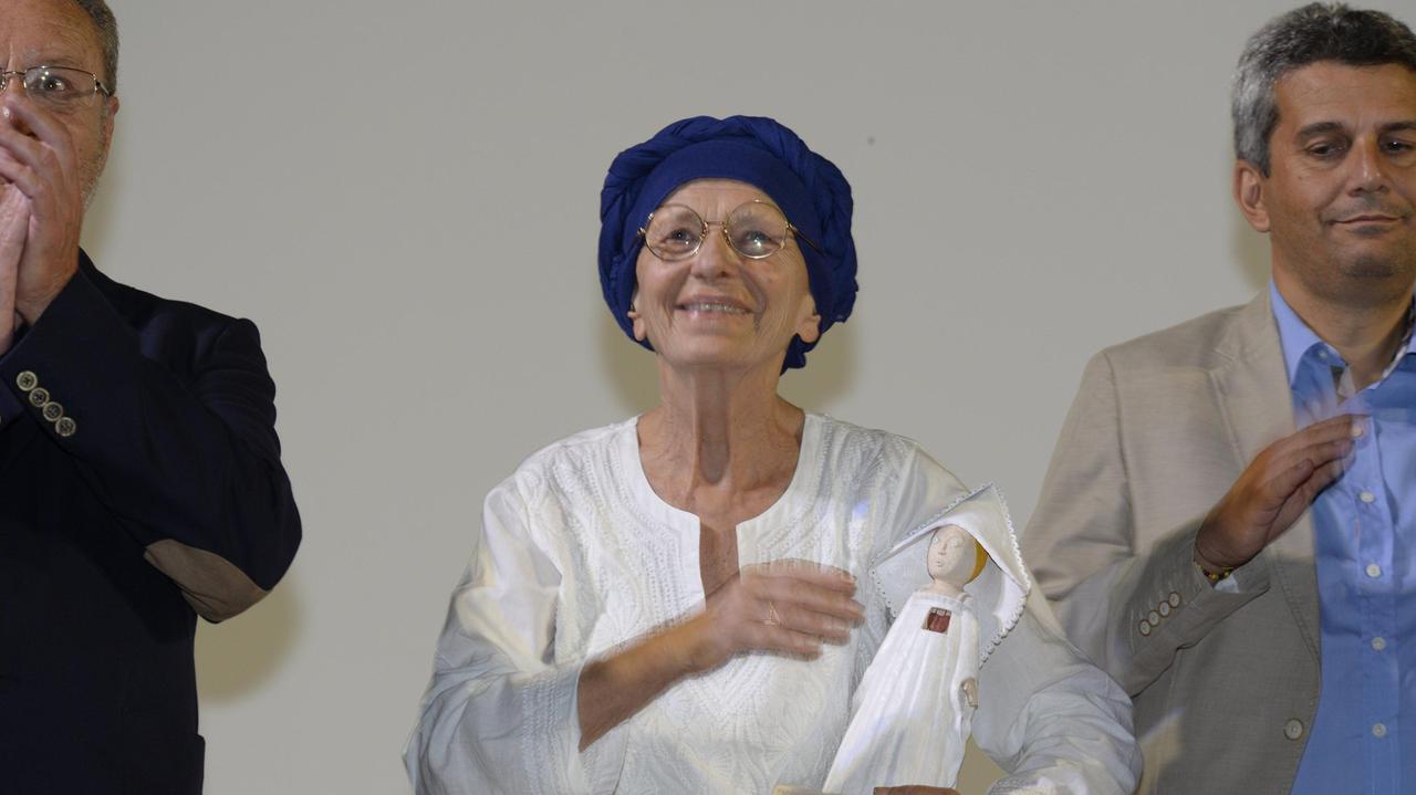 Emma Bonino riceve a Grosseto il Premio Monicelli Libero Pensiero (foto Agenzia Bf)