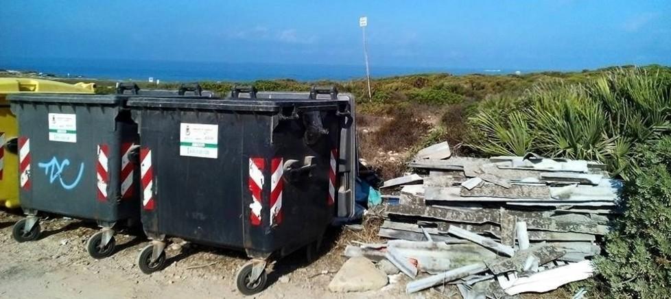 Discarica d’amianto nel Sinis 