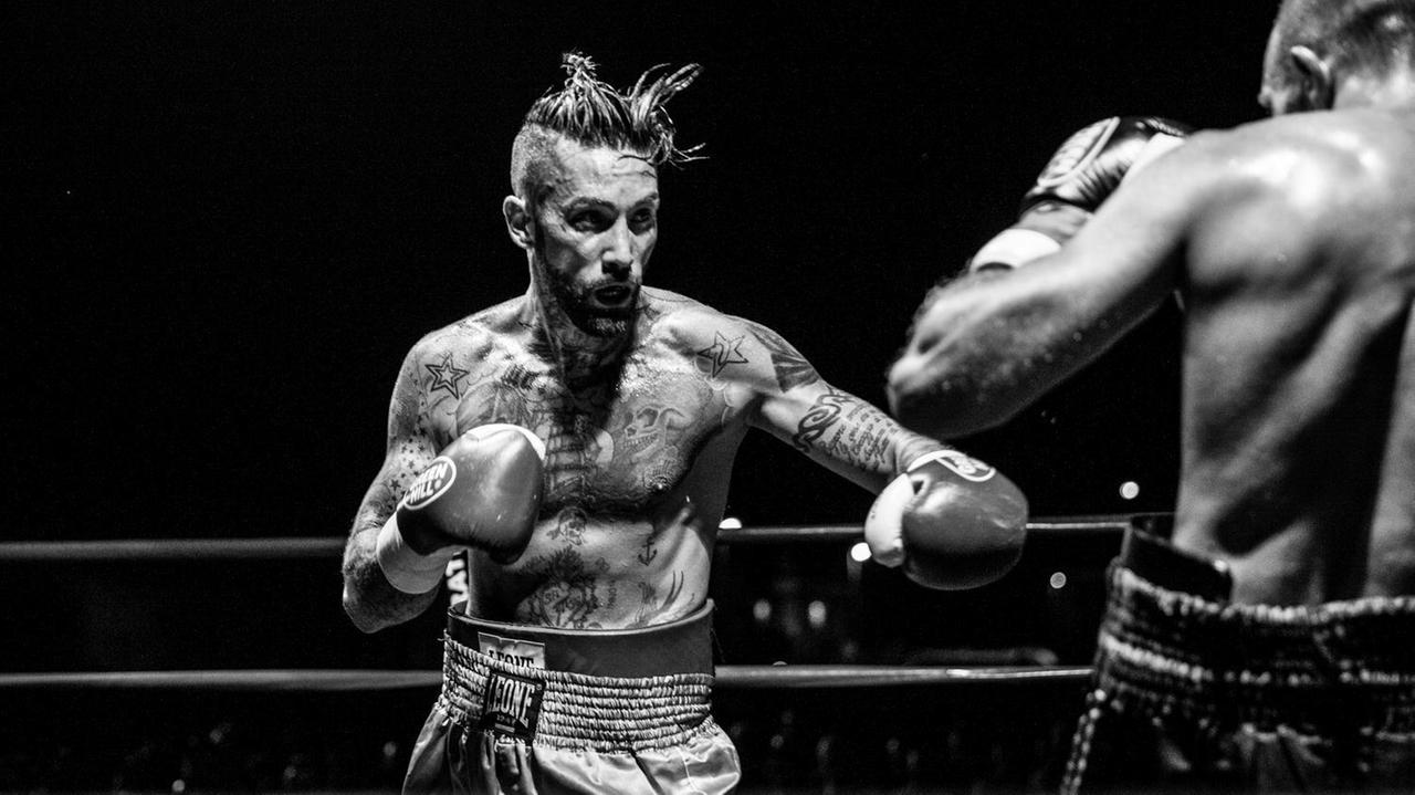 Alessandro Ruggiero sul ring di Tobbiana