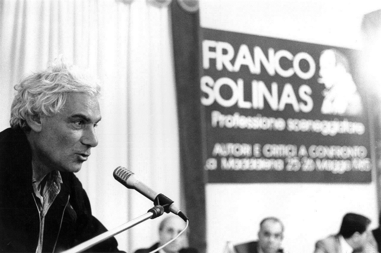 Gian Maria Volontè durante la prima edizione del Premio Solinas