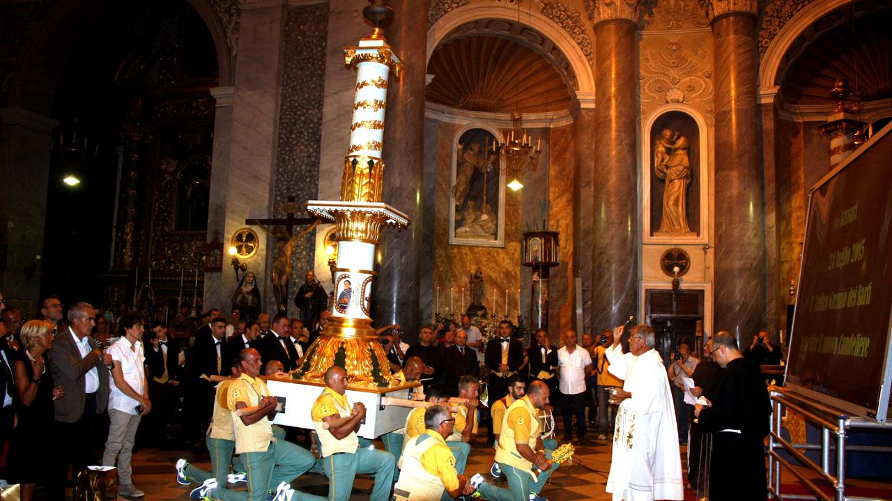 La beatificazione del nuovo candeliere dei Sarti nella chiesa di Santa Maria di Betlem