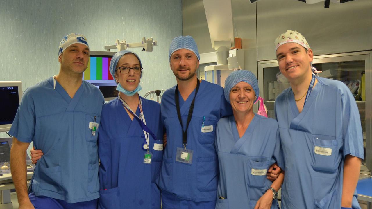 Lo staff di Endoscopia dell'ospedale Ramazzini di Carpi