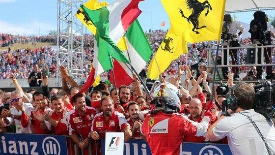 La Ferrari è stellare Festa bis per Vettel Mercedes indietro
