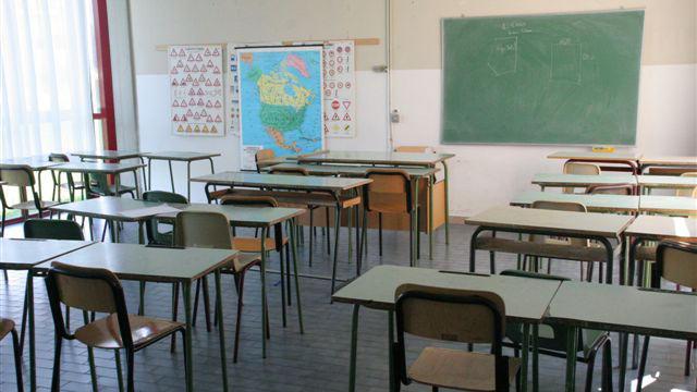 Un'aula dell'istituto Mazzei di Poggio a Caiano