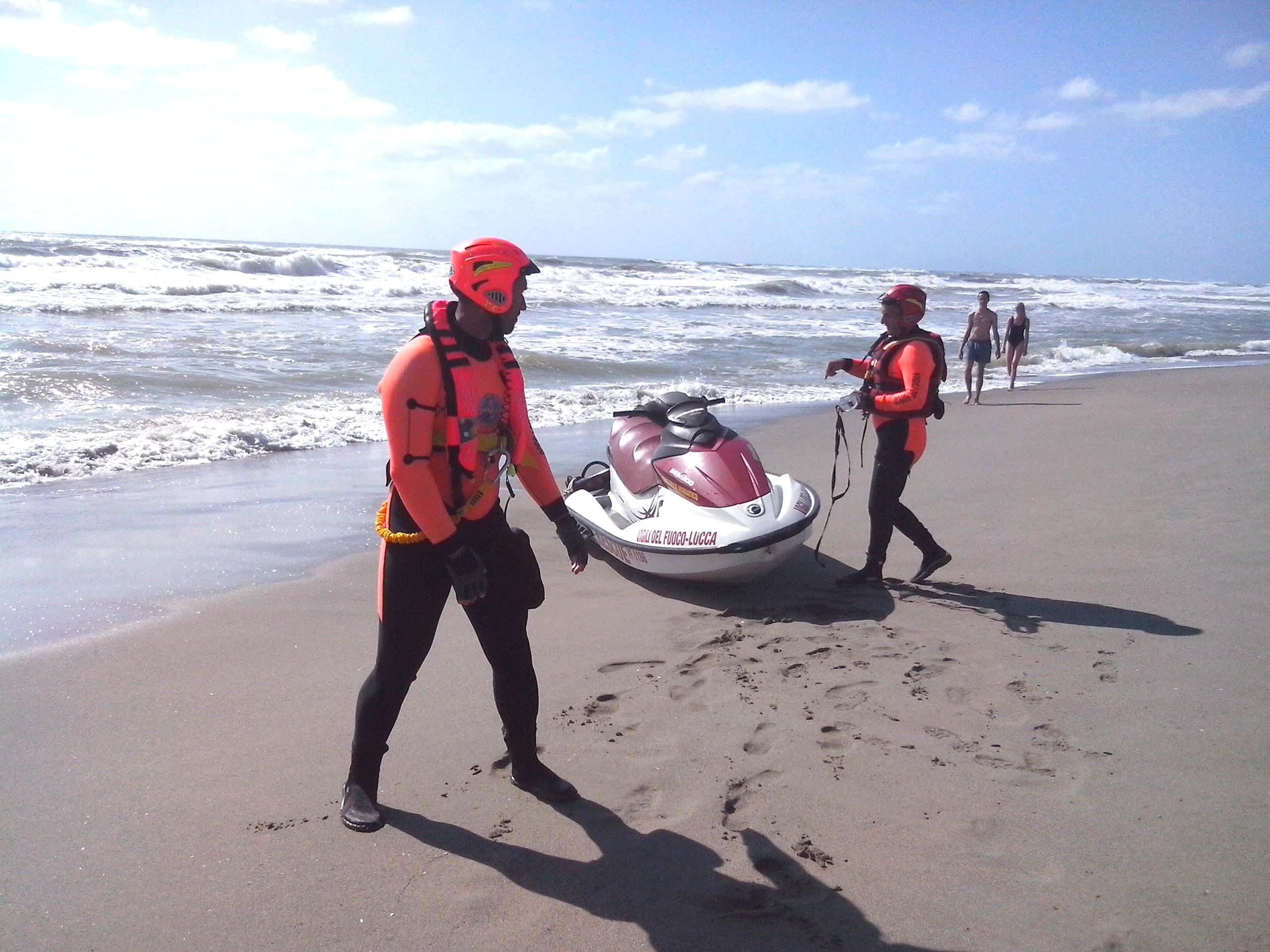 L'intervento di soccorso alla Lecciona