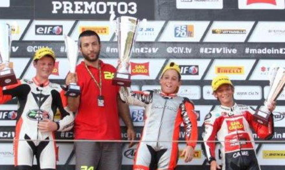Il centauro Alex Triglia sfortunato sul circuito di Imola 