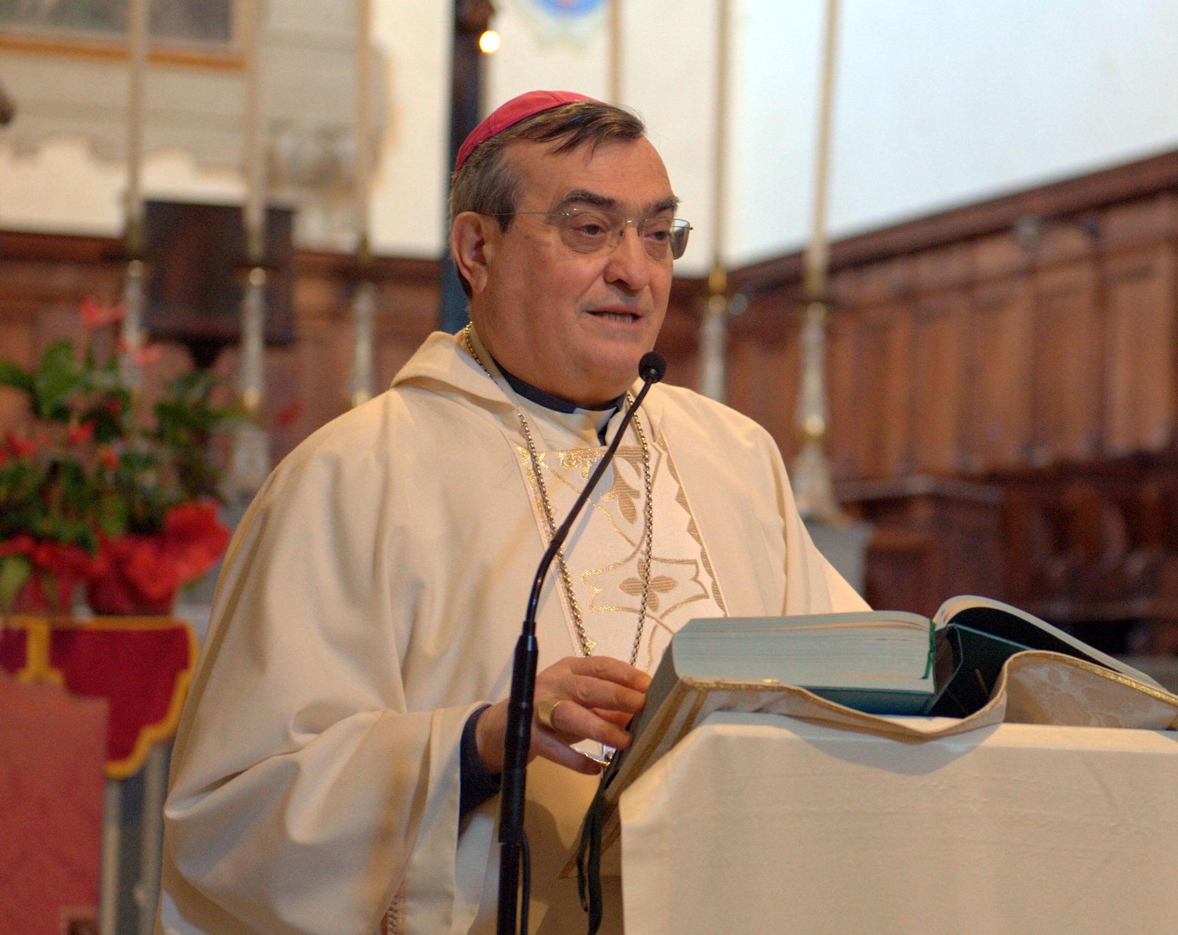 Il vescovo di Prato, monsignor Franco Agostinelli