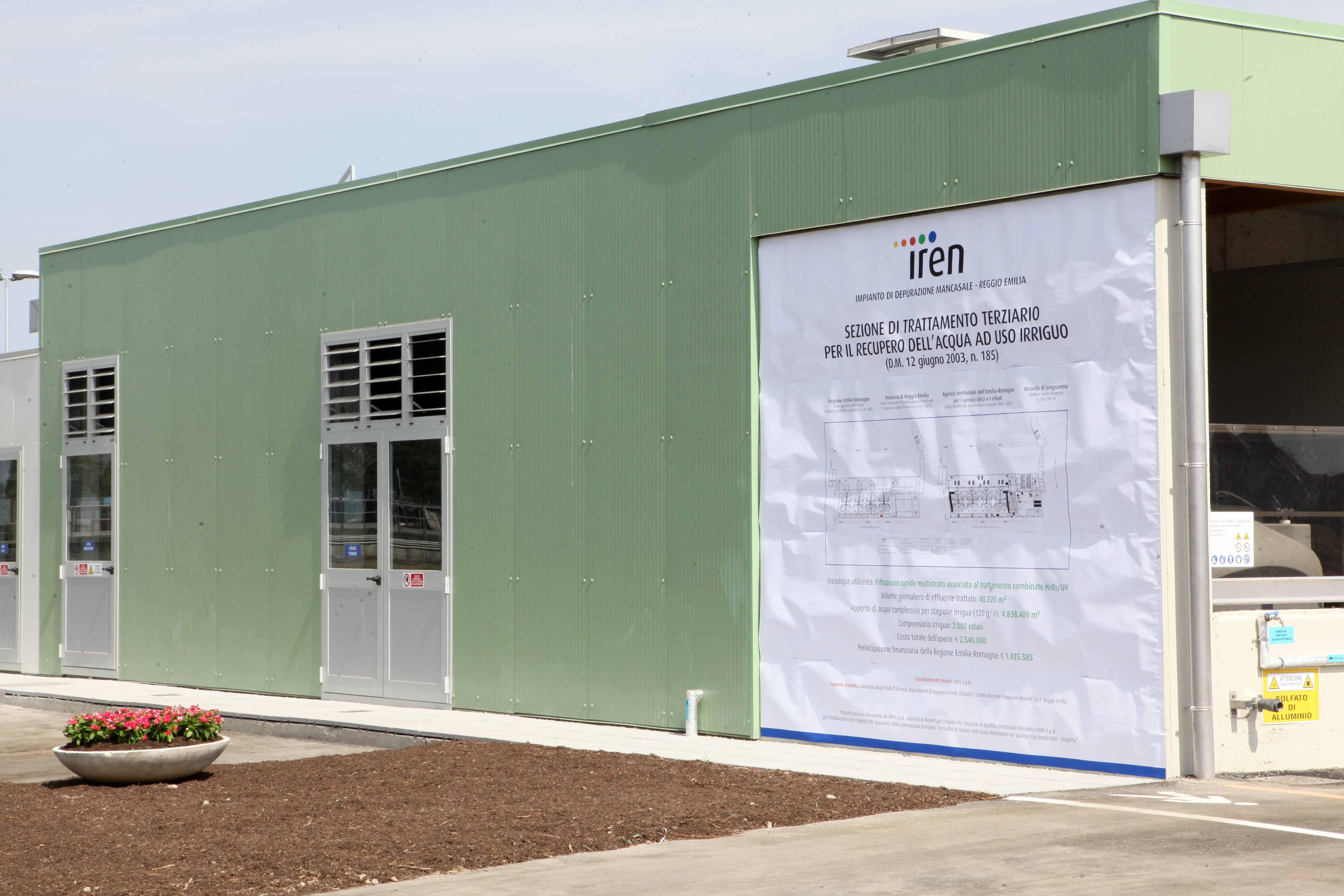 Dalle fogne ai campi grazie al nuovo depuratore