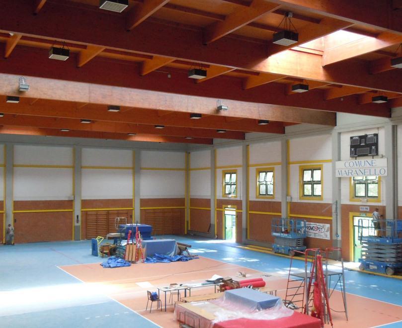 Lavori alla palestra della scuola 