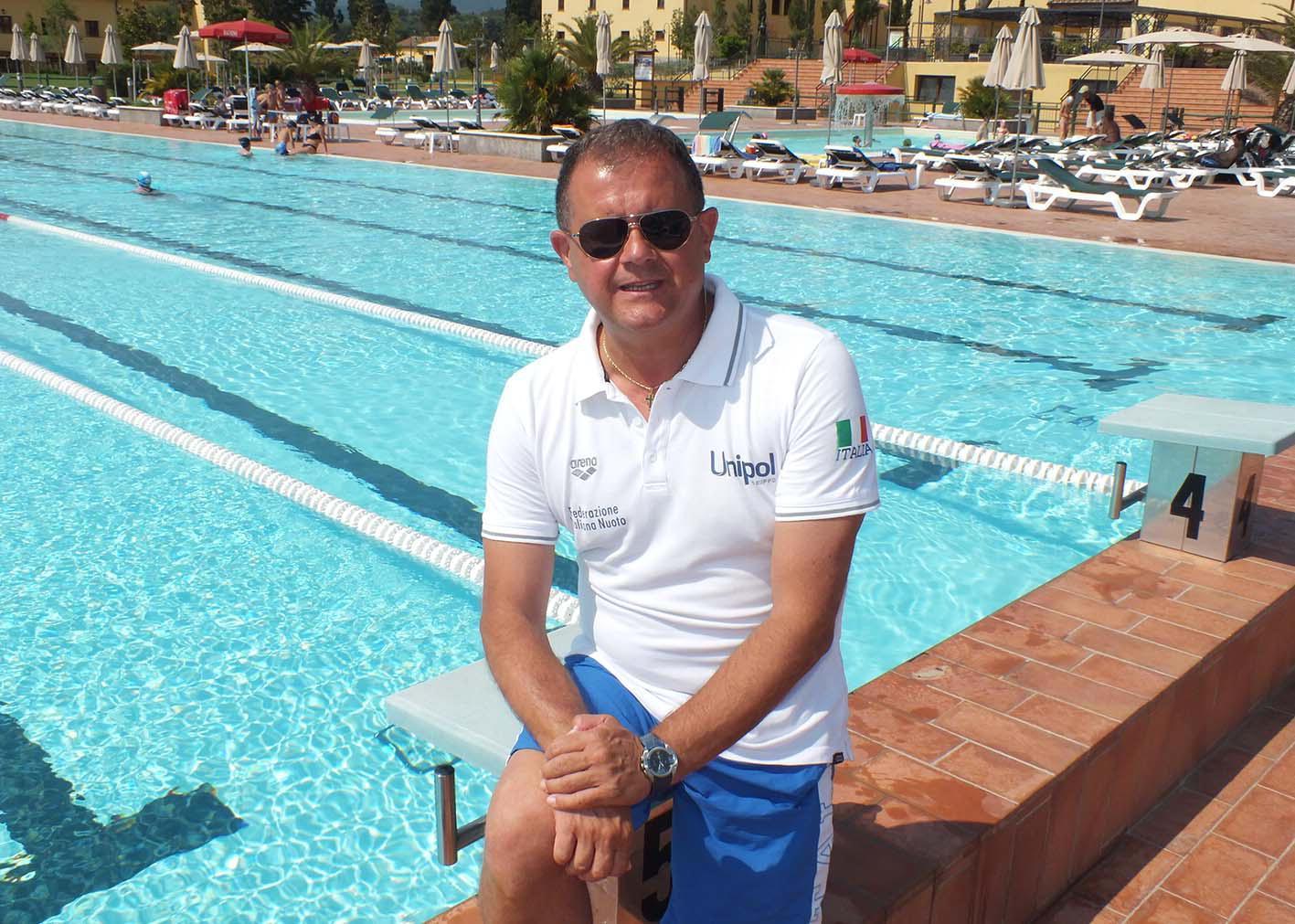 Massimo Giuliani sindaco di Piombino e commissario tecnico della nazionale di nuoto di fondo