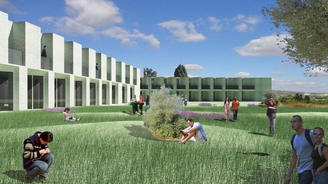 Un rendering del progetto campus di Piandanna