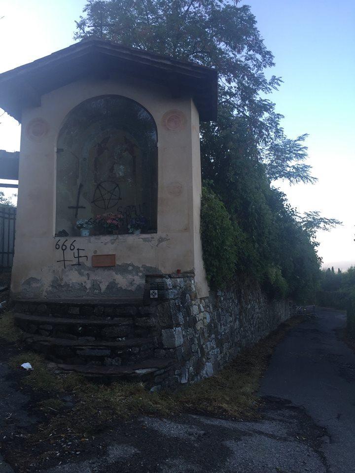 Il tabernacolo di S. Cristina in via di Giolica