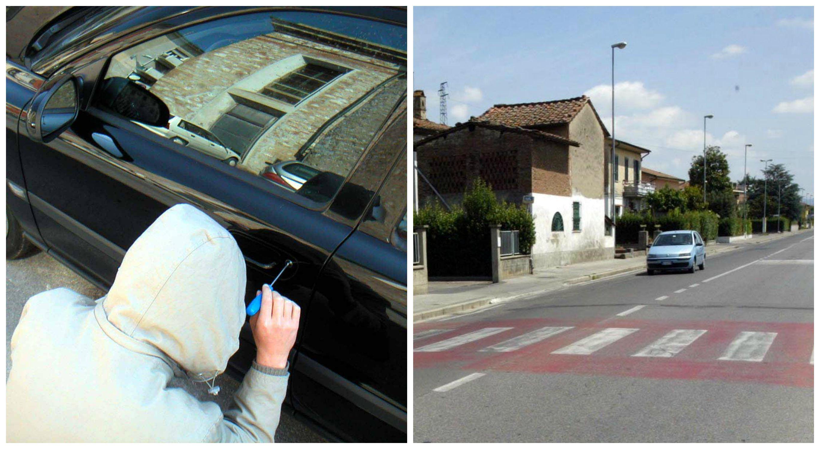 L'auto è stata rubata in pieno giorno sulla provinciale Fiorentina a Fucecchio