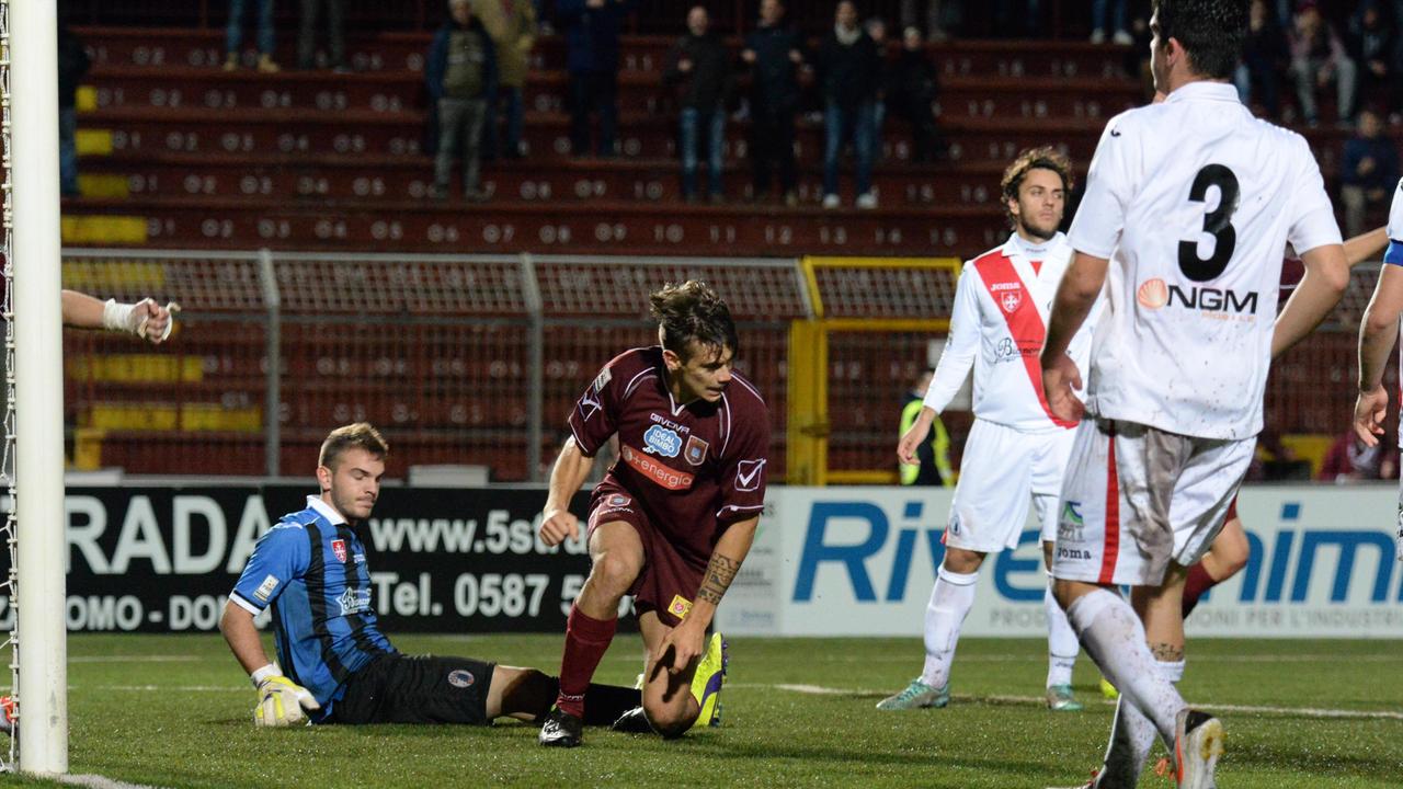 Pontedera sfortunato, subito fuori dalla Coppa Italia