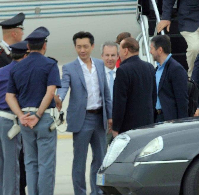 Berlusconi e Mr. Bee alla Certosa 