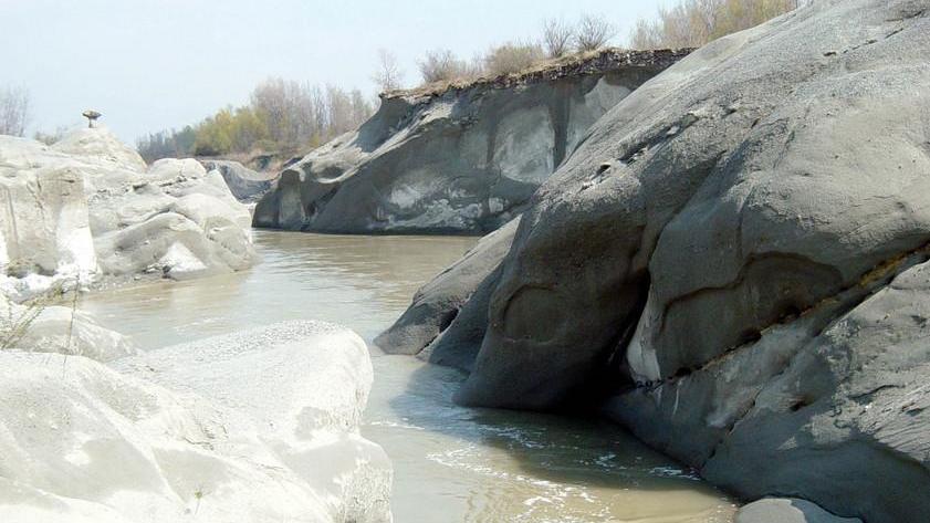 Il letto del fiume Secchia più basso di 15 metri