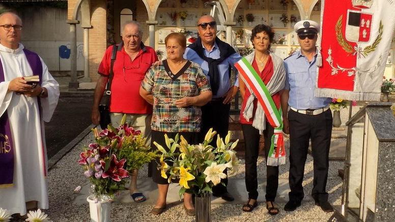 Cerimonia sulla tomba di Bianchi