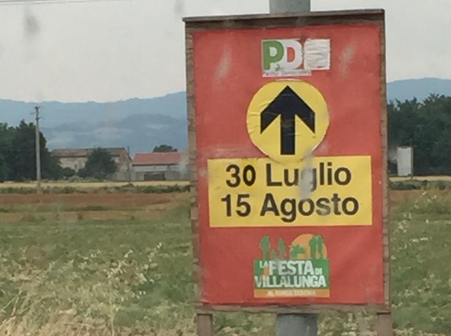 Lega Nord contro la festa Pd «Sono regolari quei cartelli?»