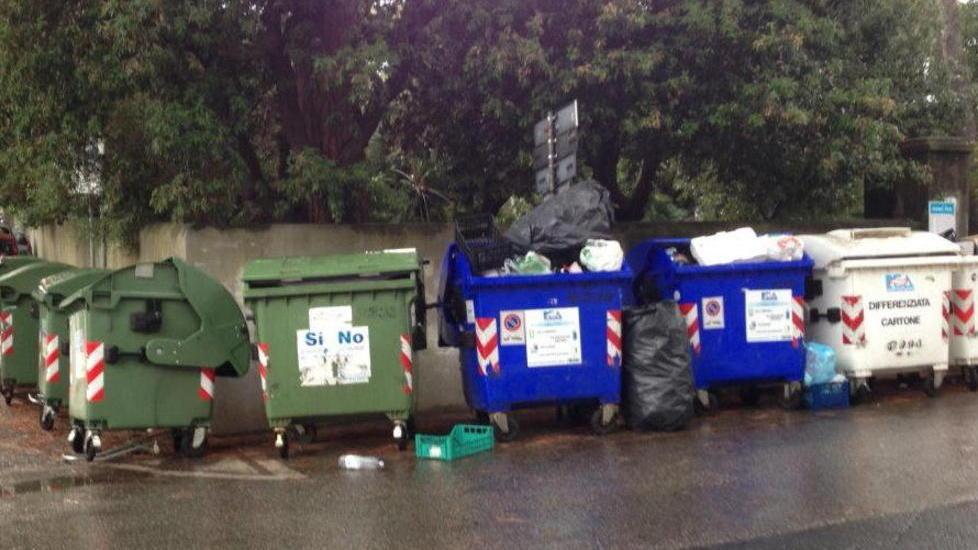 Troppi cassonetti accanto agli alberghi
