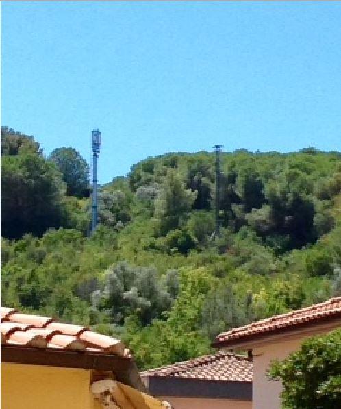 L'antenna a Galenzana