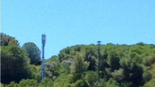 L'antenna a Galenzana