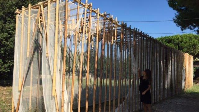 Marta Coccoluto in sopralluogo alla Porta al Parco