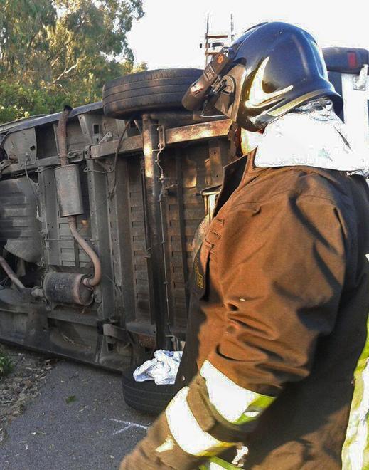 Ambulanti feriti nel furgone ribaltato 