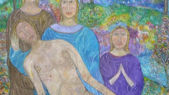 La Via Crucis fa mostra in piazza
