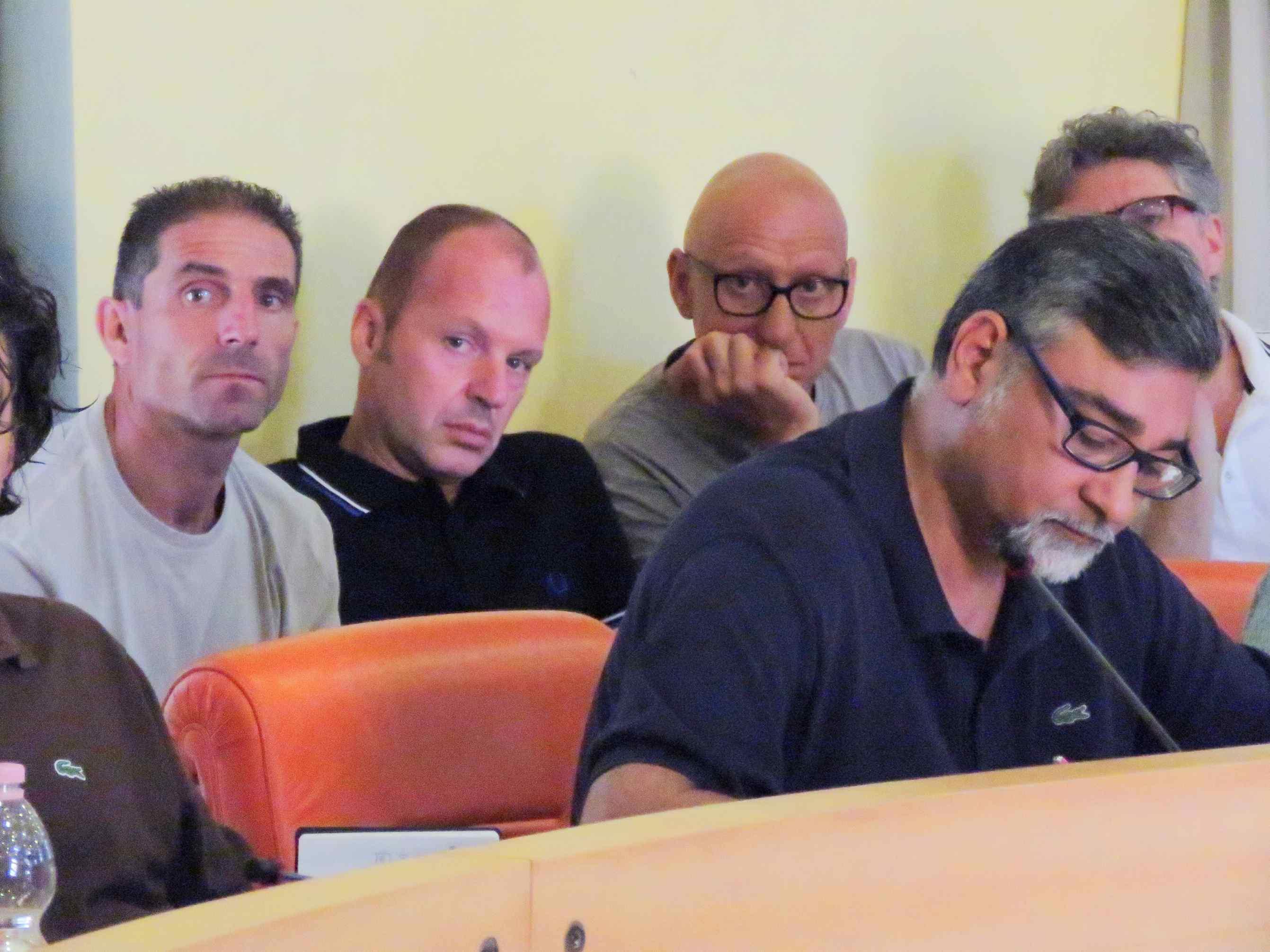 Massimiliano Brezzo, sindacalista Cgil, alla riunione in Provincia