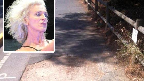 La danzatrice Giorgia Macchi e la buca dove cadde un anno fa