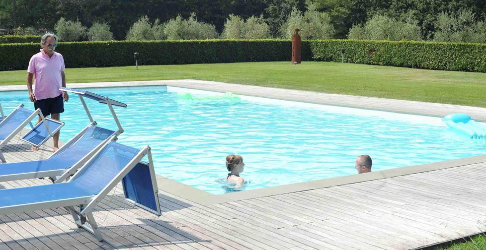 Cervo annega in una piscina 