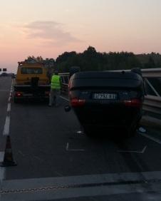 Schianto di notte sul viadotto della Pedemontana