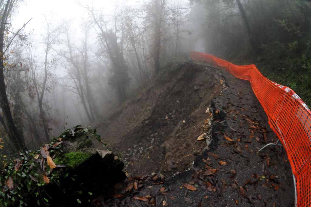 La maxi frana a Noceto