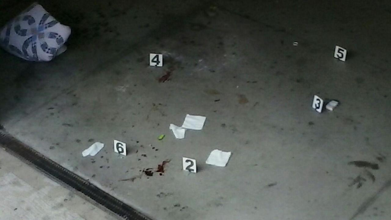 I rilievi dei carabinieri sul luogo dell'aggressione