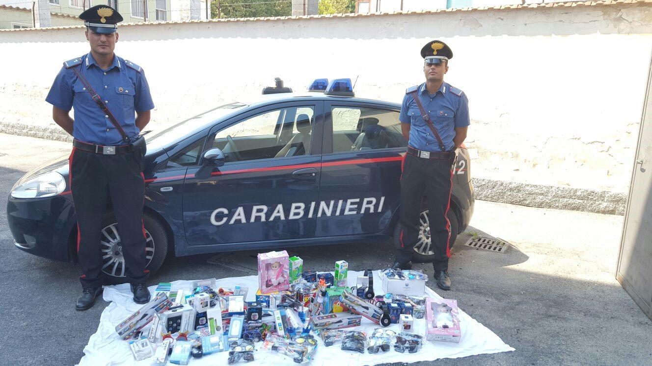 Il materiale sequestrato