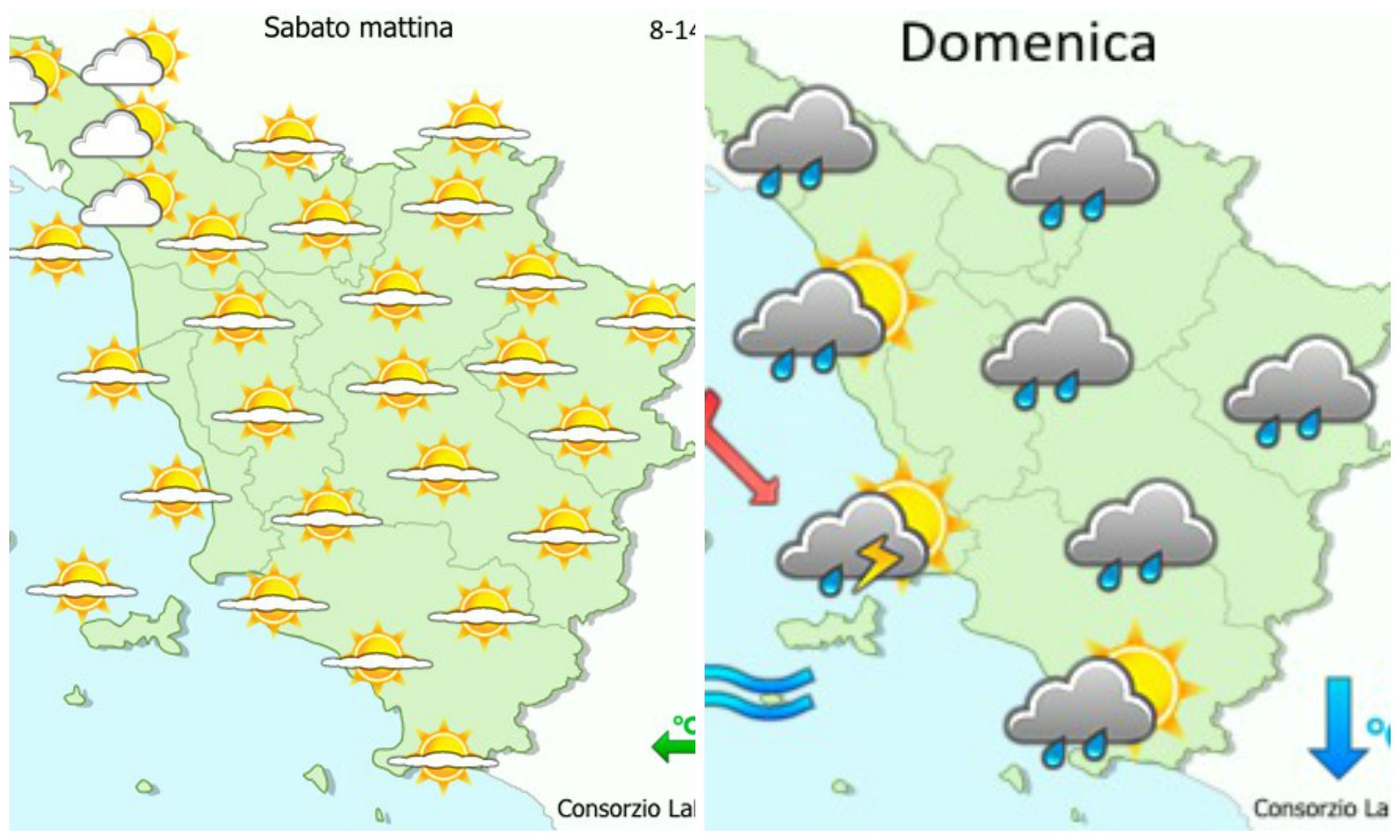 Le previsioni del Consorzio Lamma per il 15 e 16 agosto