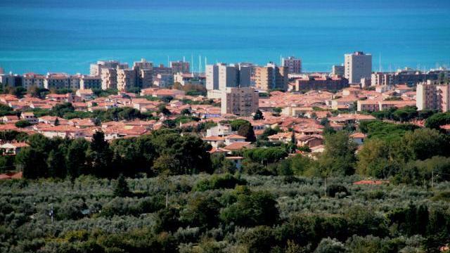 Una panoramica di Rosignano Solvay