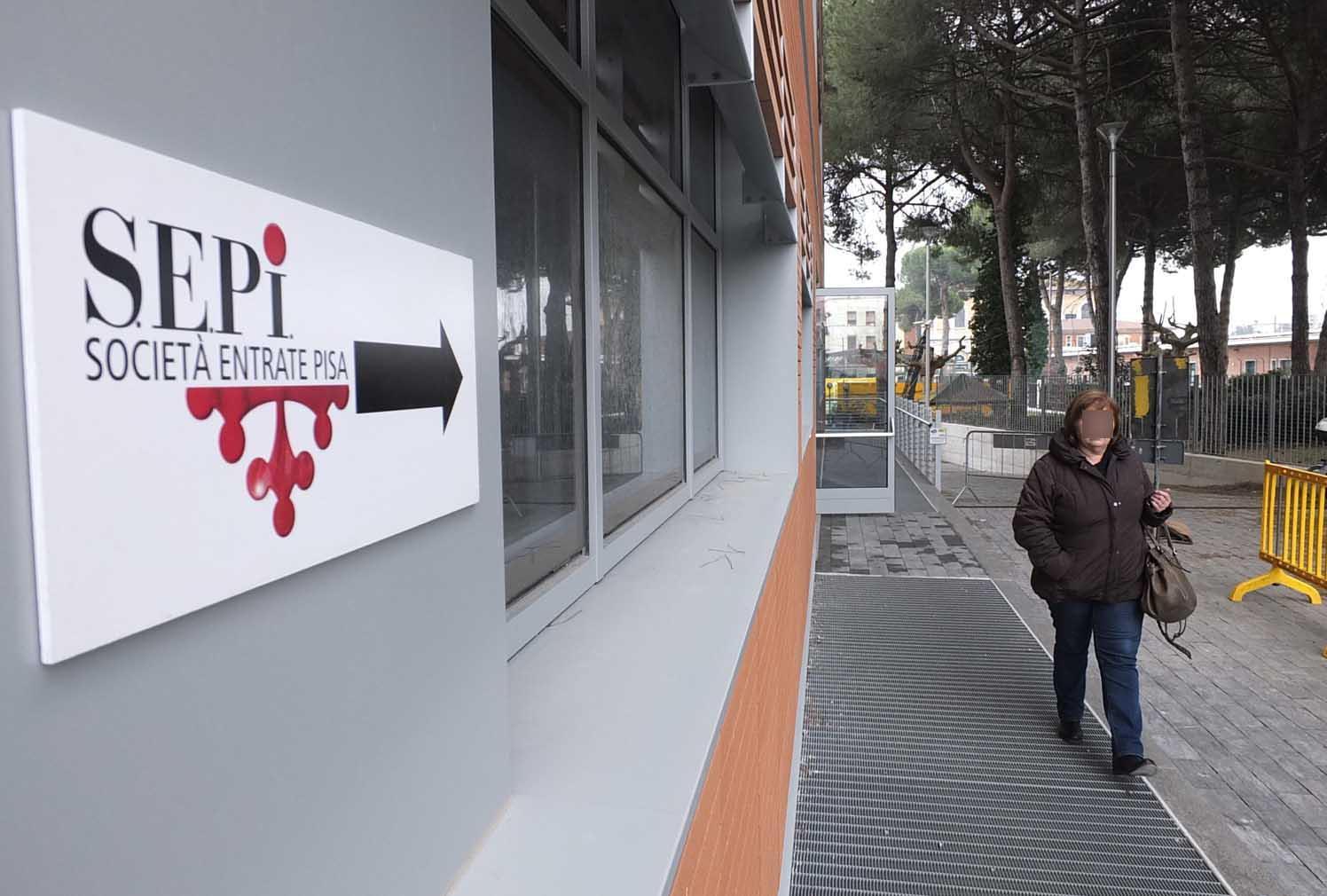 Gli uffici della Sepi, società incaricata della riscossione dei tributi